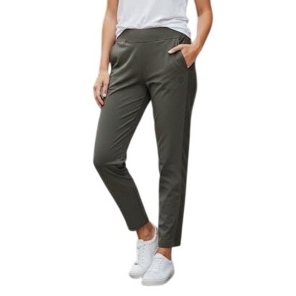Athleta Brooklyn Textured Jogger Pants Navy Camo Size 8